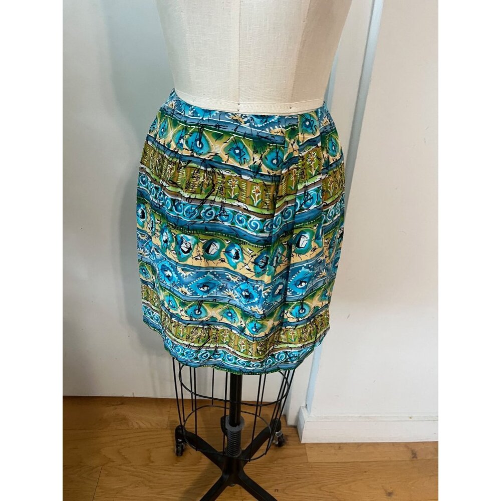Vintage REAL CLOTHES for Saks Silk Skirt Size s